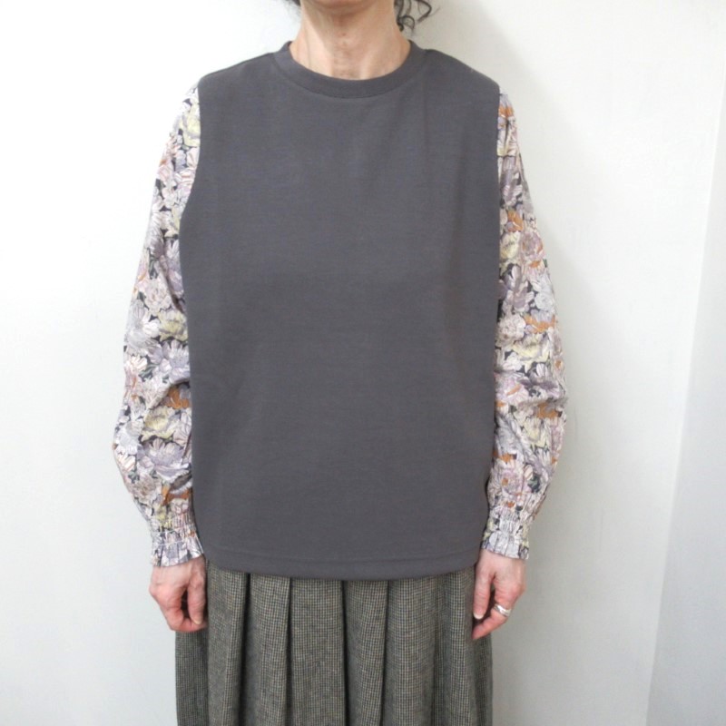 sosotto カノコポンチLIBERTY袖プルオーバー/CH04